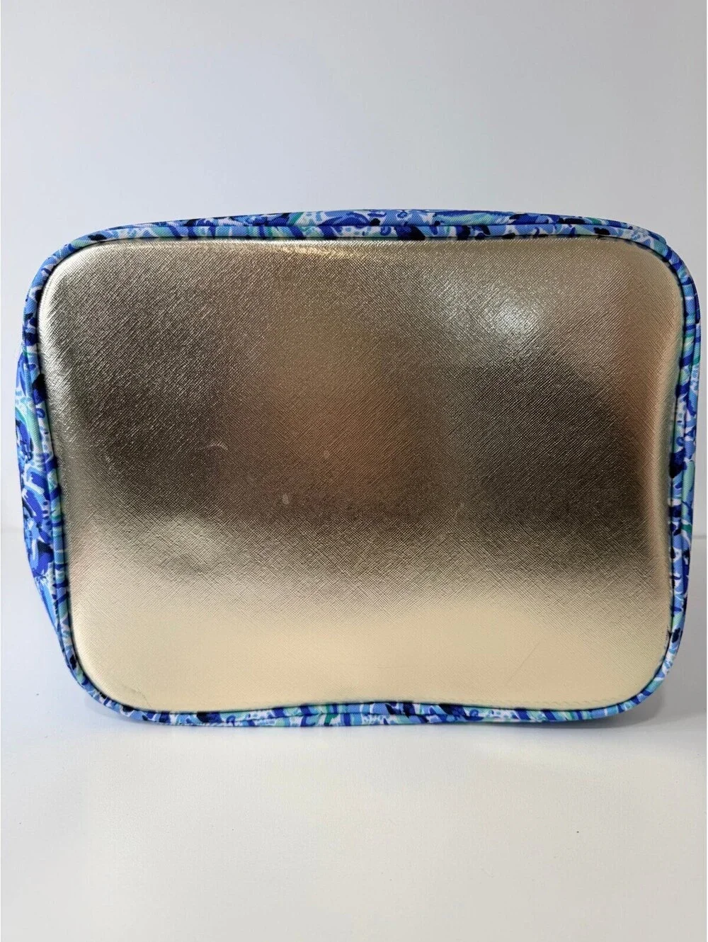 Lilly Pulitzer insulated cooler tote wine carrier bag blue floral